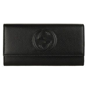 Gucci GG Soho Long Wallet in Black